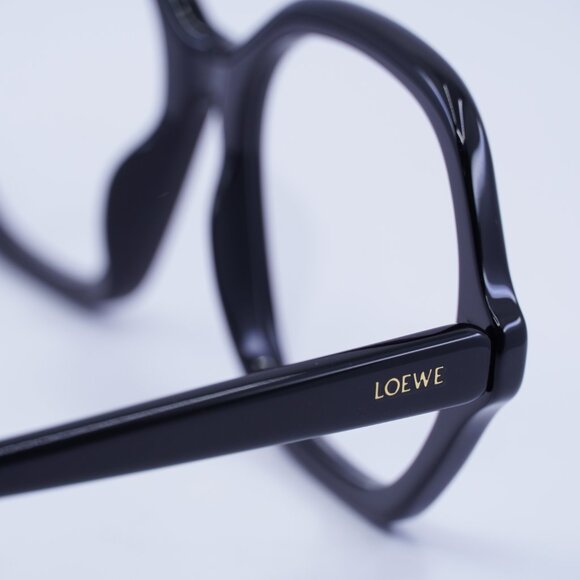 Loewe LW50072I 001 Eyeglasses Black 55mm Geometric Frame - Picture 5 of 10